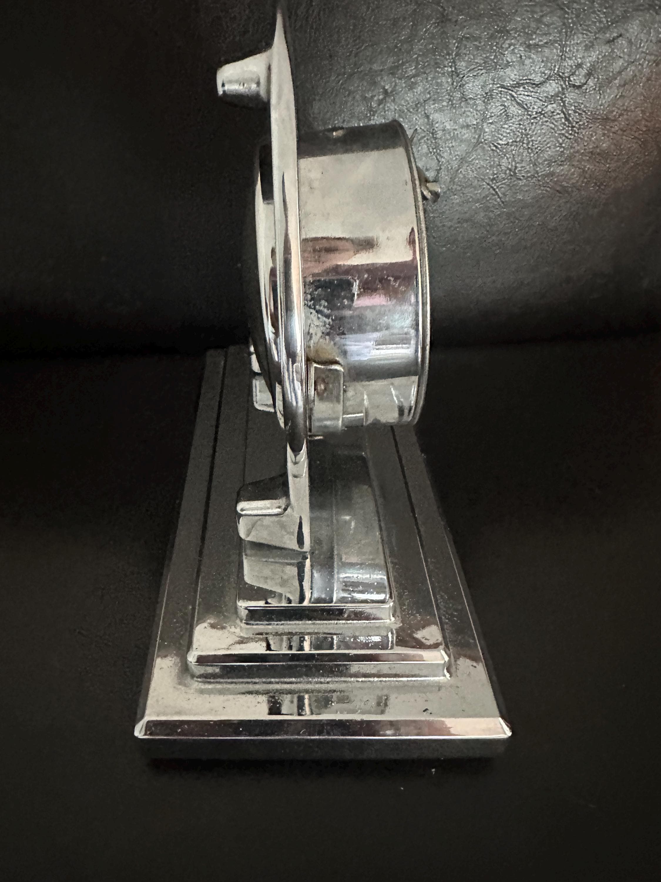 Lux ヴィンテージ 時計置物 1930年代 クローム ラックス グッドラック Art Deco 1930's Lux Clock 