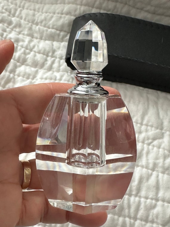 Crystal Perfume Bottle with Funnel - image 3