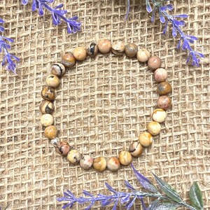 Venus Jasper Crystal Bracelet | Earth Tones | Calming | Relieves Stress |