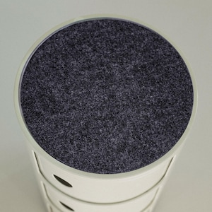 Kartell Componibili Filzauflage Rund 30cm - aus 5mm Wollfilz - Filz Auflage passgenau für Kartell Componibili Classic - 3 Farben