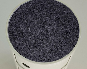 Kartell Componibili Filzauflage Rund 30cm - aus 5mm Wollfilz - Filz Auflage passgenau für Kartell Componibili Classic - 3 Farben