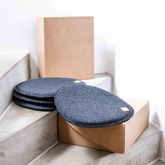 Set of 4 Seat Cushions Chair Cushions Made of Upcycling Rpet Etsy