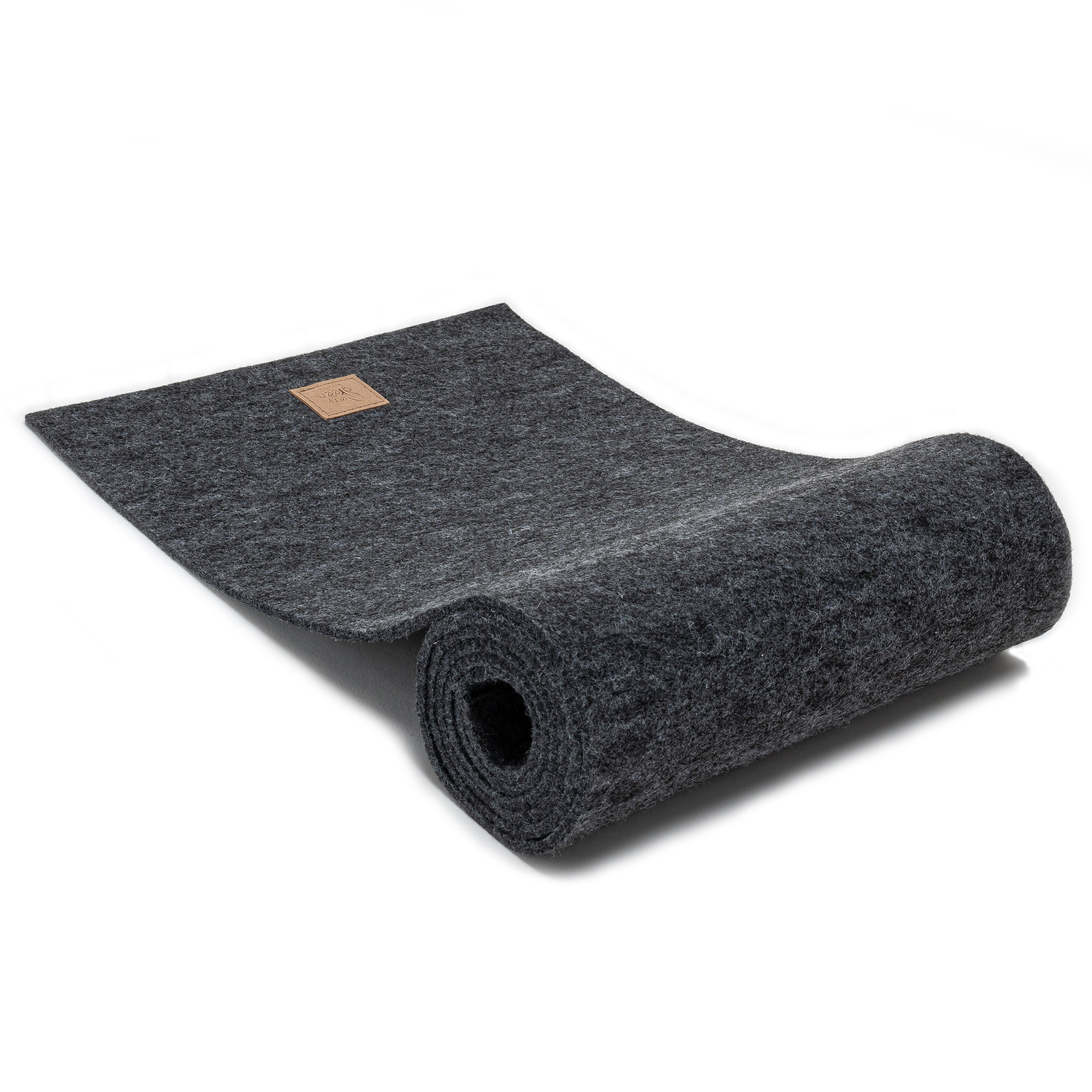 Tischlaufer Filz Grau