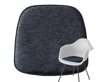 Zitkussen vilt vierkant antislip gemaakt van gerecycled vilt - stoelkussen voor Vitra Eames, All Plastic, HAY, HAL, Tip Ton & andere designstoelen