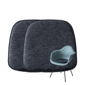 Coussin d'assise carré antidérapant en feutre recyclé coussin de chaise pour Vitra Eames, All Plastic, HAY, HAL, Tip Ton et autres chaises design image 9