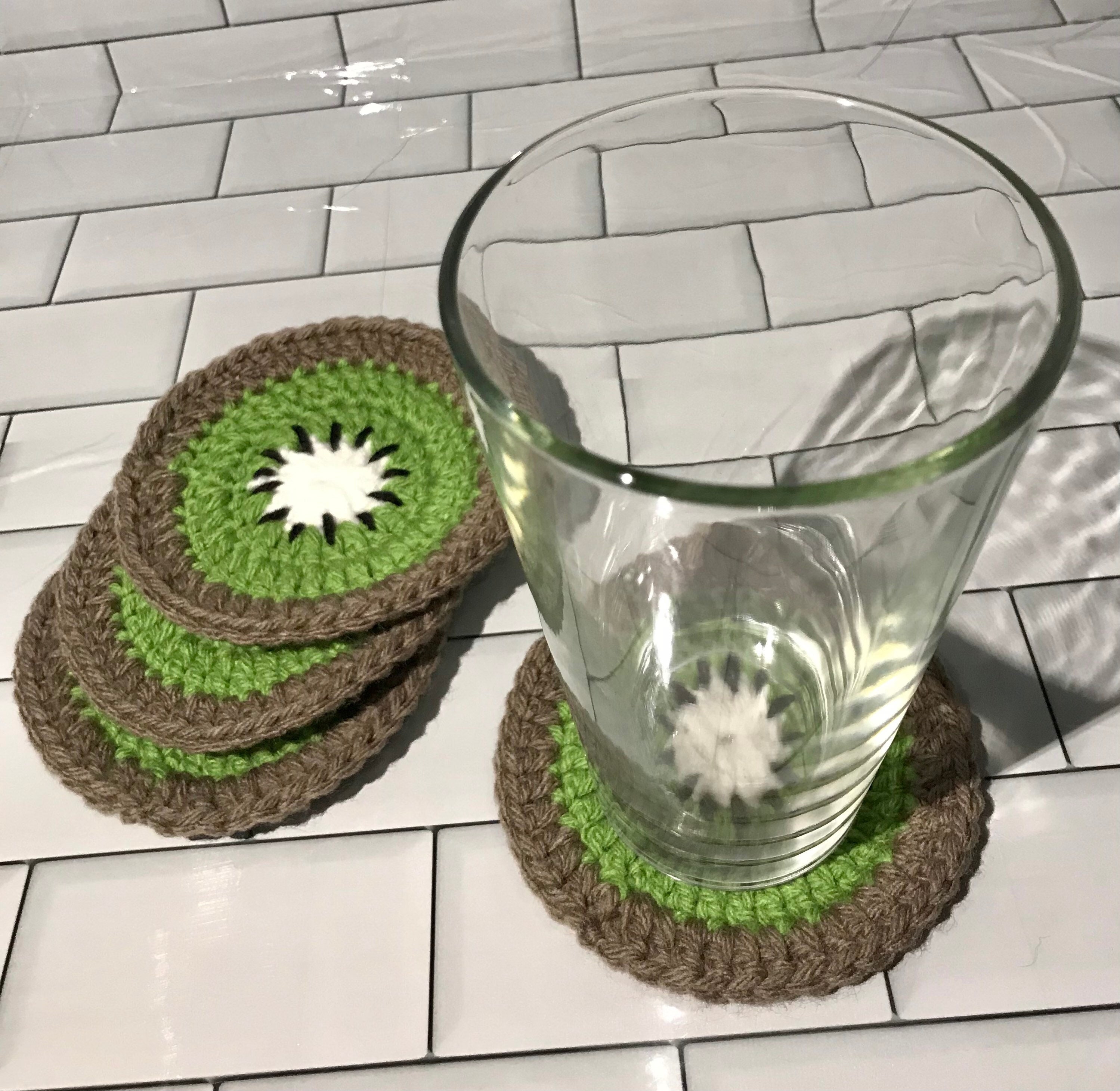 Kiwi Coasters - Etsy