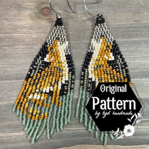 Trixie, Coyote fringe earrings pattern