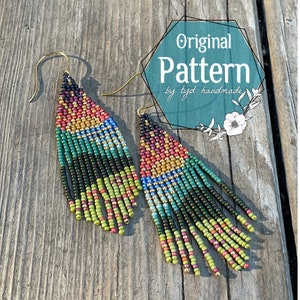 Friday Morning fringe earrings original pattern
