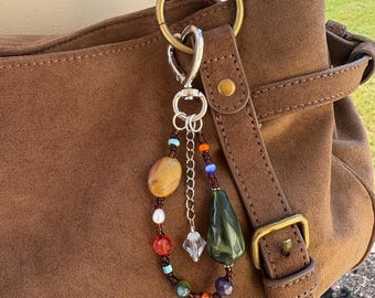 Taschenanhänger, Herz Karabiner silber, Taschenanhänger mit Herz, Taschenanhänger für Geldbörse oder Schlüssel