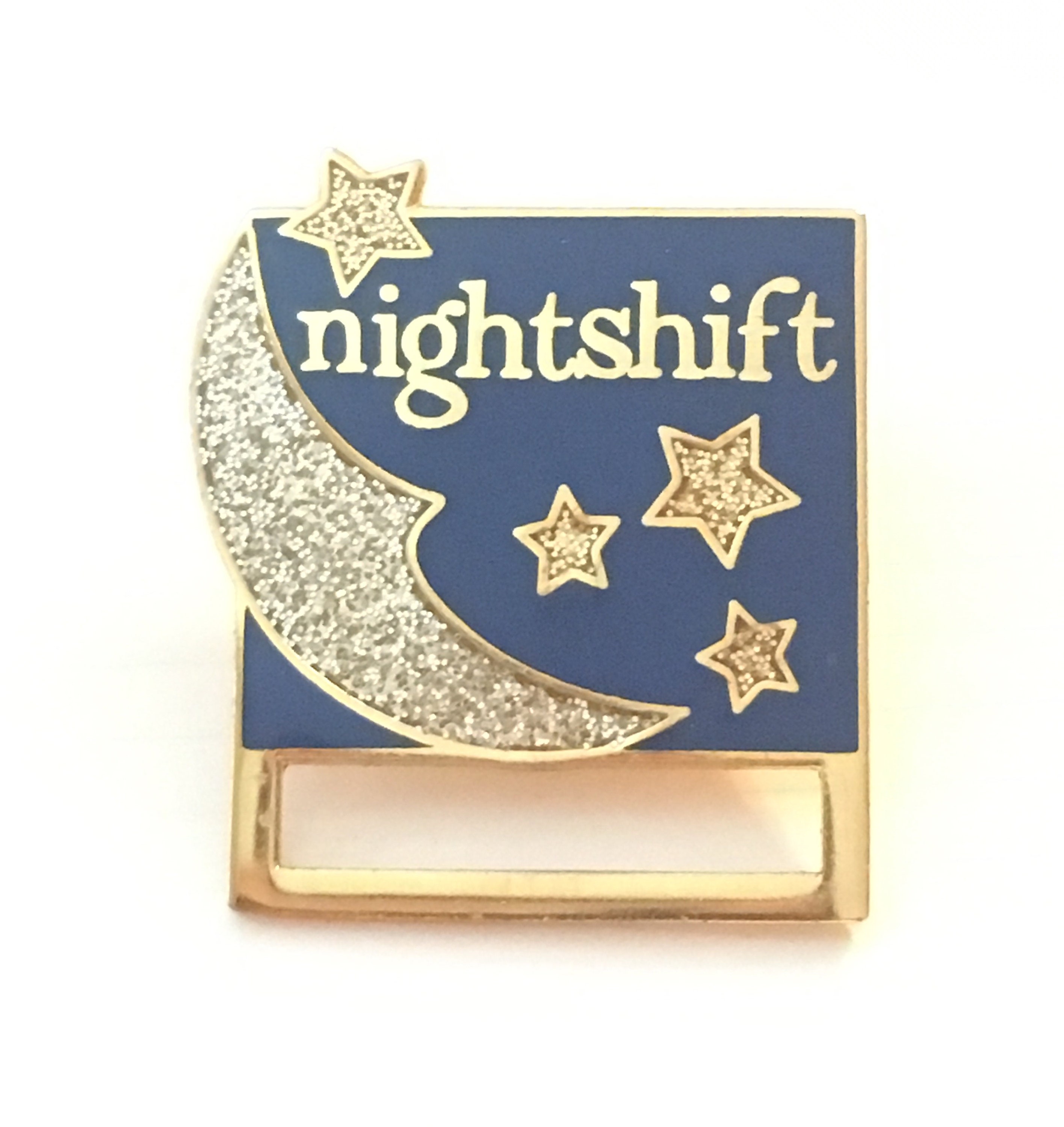 Nightshift night shift moon star lapel pin work job Etsy