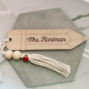 Personalized Wooden Bookmark