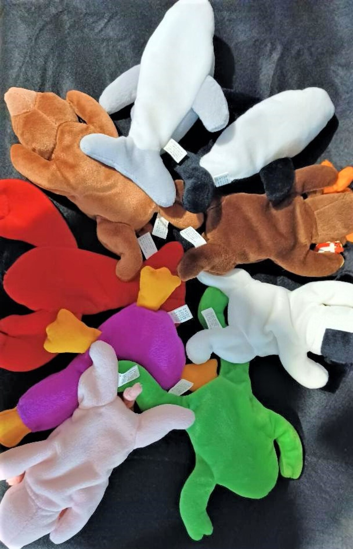 Original 9 Beanie Babies w/Black & White Tush Tags Etsy