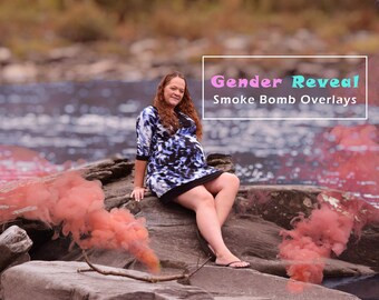 25 Gender reveal smoke bomb overlays, colorful smoke digital overlays, photoshop overlay, digital download, fog photo overlays.