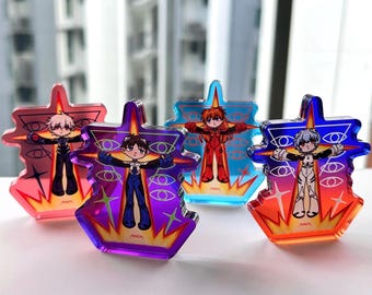 Neon Genesis Evangelion Standee Block ft. Shinji, Asuka, Rei & Kaworu *NEW*