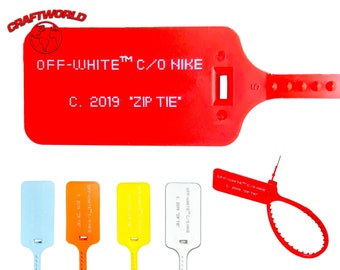 off white mca zip tie
