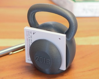 Kettlebell Business Card Holder | Fitness Trainer & Gym Gift |