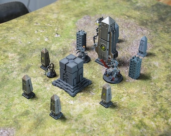 Obelisks - Xeno/Alien style, 28mm Scale, for Tabletop Wargaming.