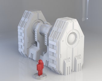3D Printed - Sci-Fi Futuristic Power Station - Physical Version 28mm Scale