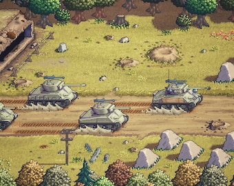 Pixel Panzers: Printed Artwork (Multiple Designs)