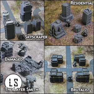 Urban Downtown Building Sets | 6mm / 1:265 Scale