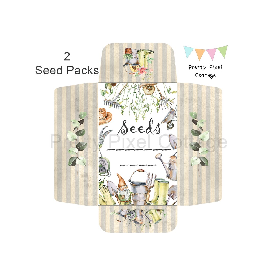 Seed Packs Seed Gift Packs Share Garden Seeds With Friends Etsy
