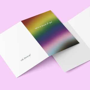 Pride Card | Coming Out Card | "we zijn zo trots op je!"