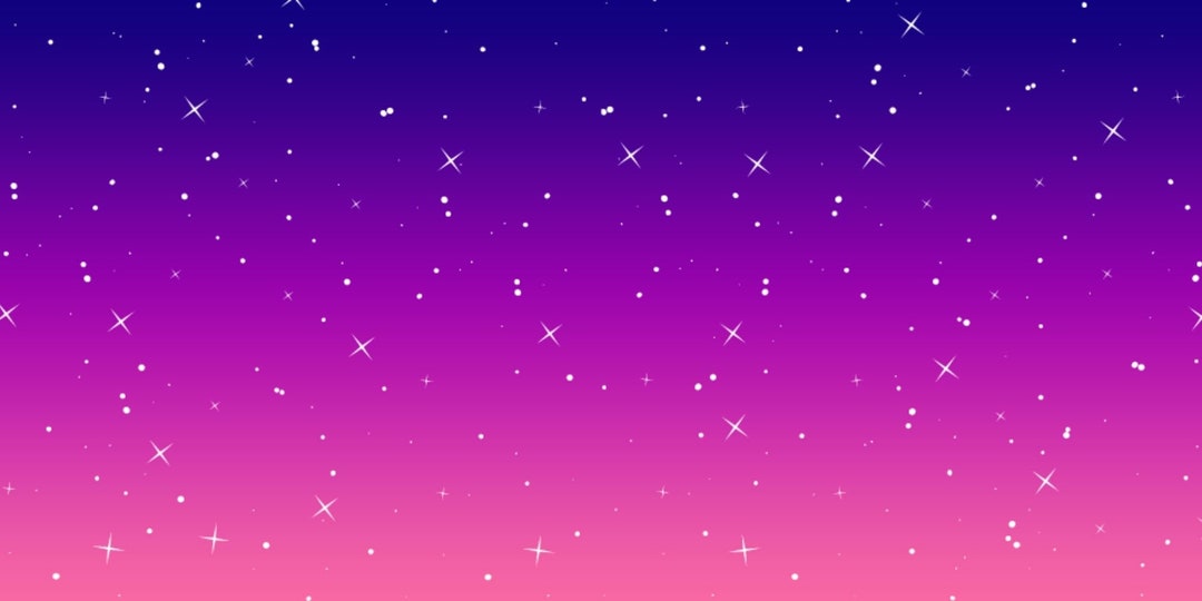 Twitch Profile Banner Pink Night, Twitch Stream Banner, Kawaii Twitch