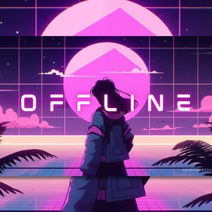 Twitch and Kick Offline Banner Pack (80's Aesthetic) Bakpak - Twitch ...