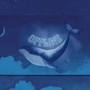 Twitch Banner Pack - Whale In The Sky Themed, twitch video player banner, twitch profile banner, twitch banners, twitch art