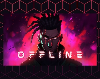 Twitch Offline Banner, Streaming Profile Package