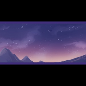 Space Twitch Profile Banner Background for twitch Anime twitch background Twitch moon banner Cozy twitch overlay Twitch channel banner Cozy