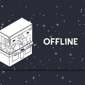 Twitch Offline Banner, Twitch Profile Banner, and Desktop Wallpaper | Claw Machine, twitch background, banner for stream, lofi twitch banner