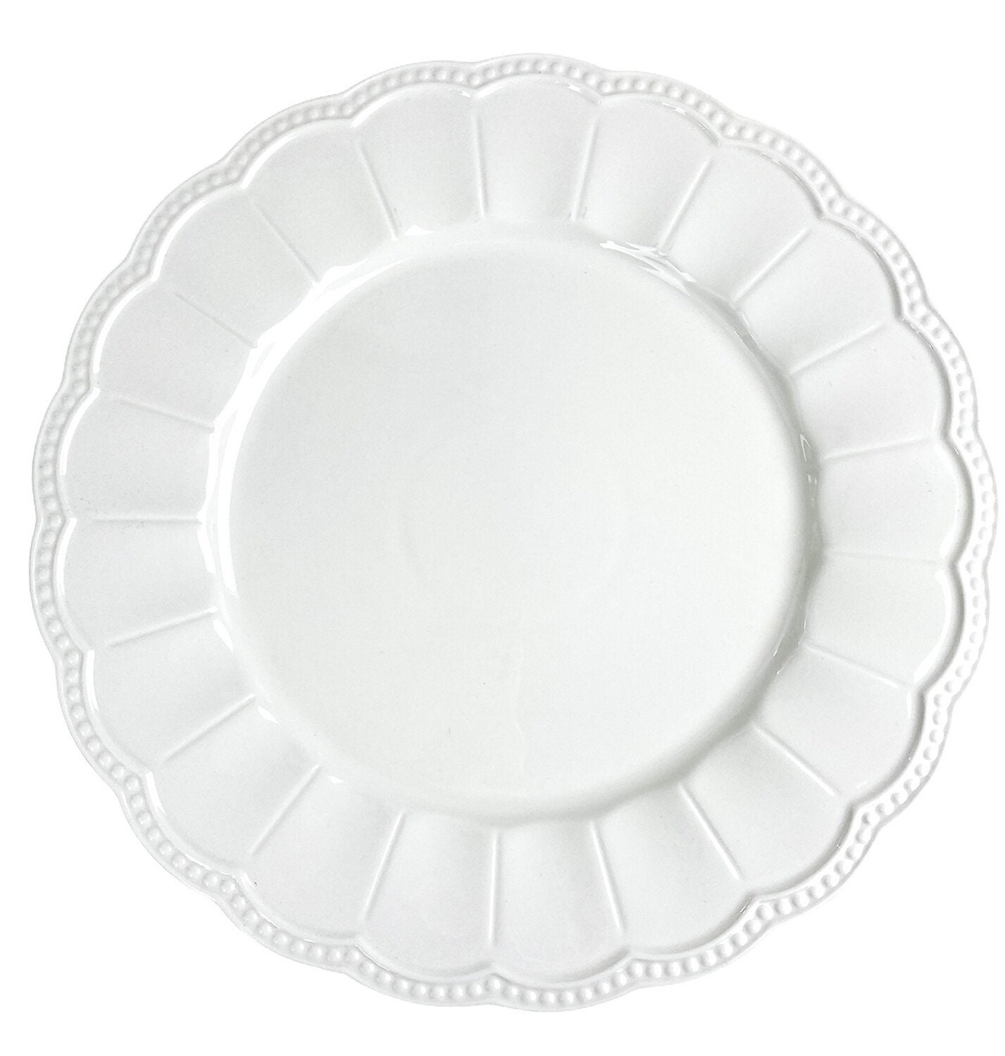 Ceramic charger plate White Etsy