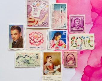 コレクション ANTIQUE STAMPS/POSTCARDS Vintage E R Wilding Queen Elizabeth II Postage Stamp Purple