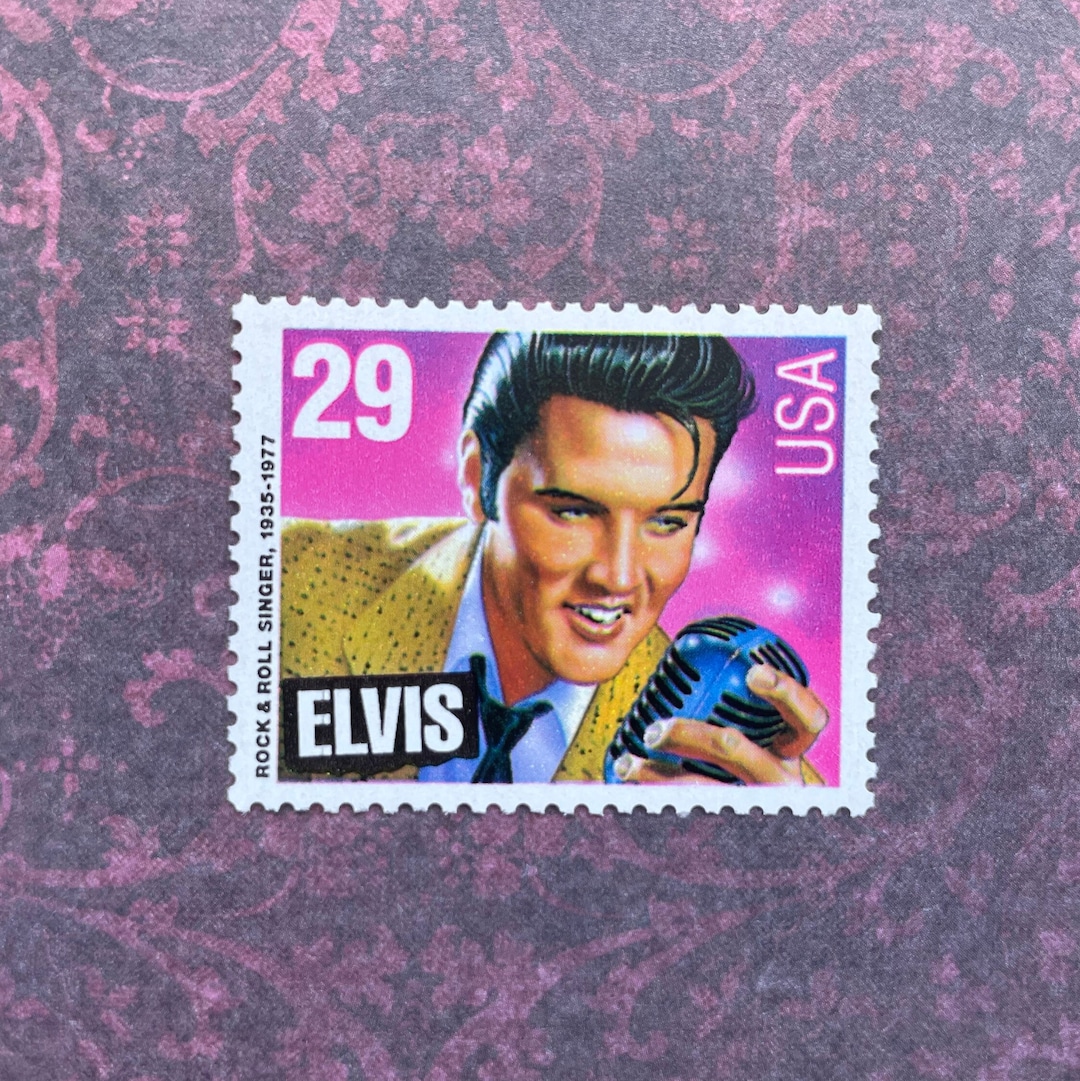 10 Elvis Presley 29 Cent Vintage Postage Stamps. Legends of Etsy