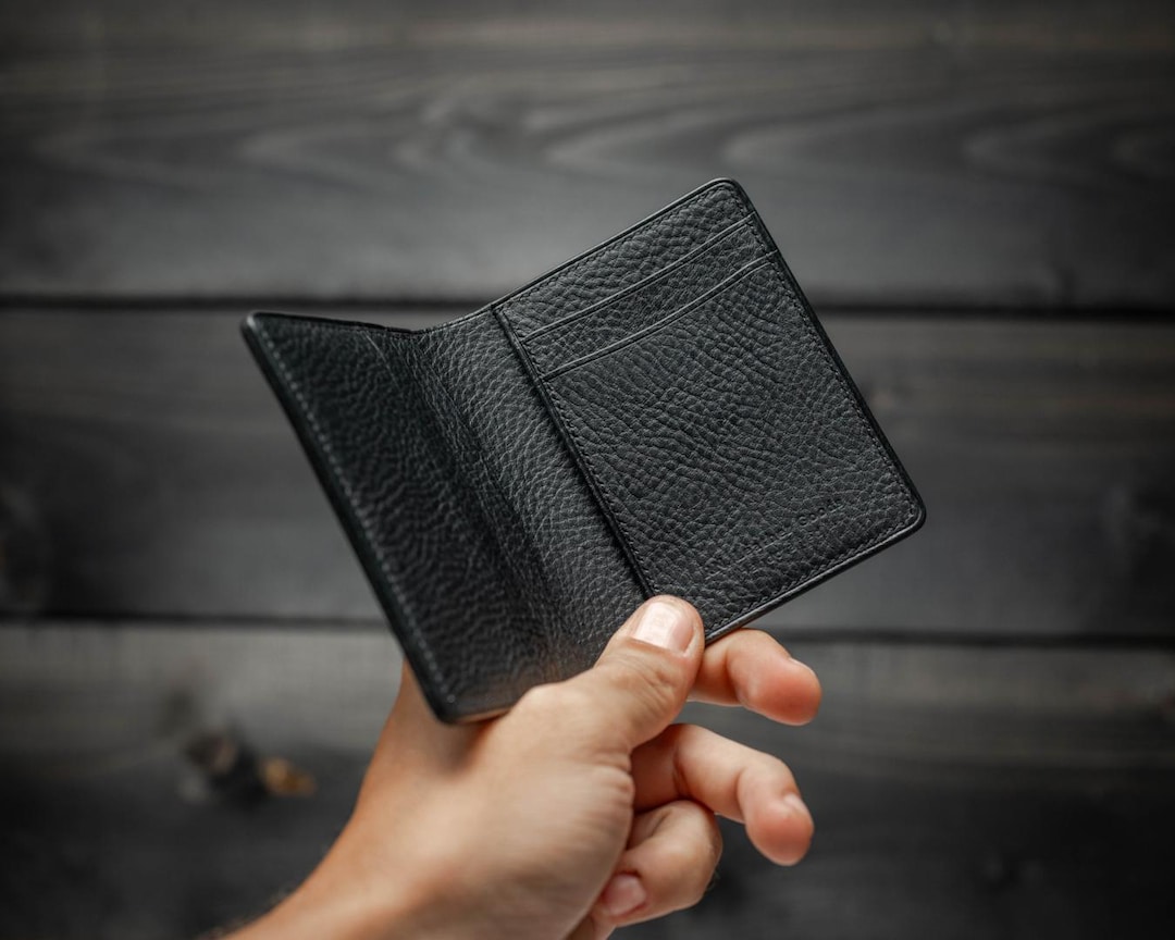 Handmade Black Minerva Box Palm Wallet V2 - Handcrafted Wallet - Soft ...