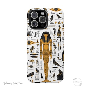 Ancient Egyptian Symbols Phone Case, Egypt Lover Gift, Iphone 16, Galaxy Ultra Case, Hieroglyphics Travel Gift