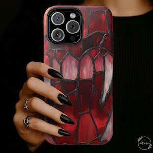 Gothic Stained Glass Inspired Vampire Fangs Phone Case