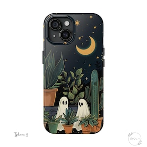 Desert Ghosts Chillin Under The Moon, Plant Lover Phone Case, iPhone Case, Gift For Her, Gift For Him, Gift, Cactus