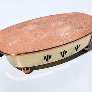 Vintage Protherm Electric Food Warmer Brass & Copper / Vintage Decor 1960s