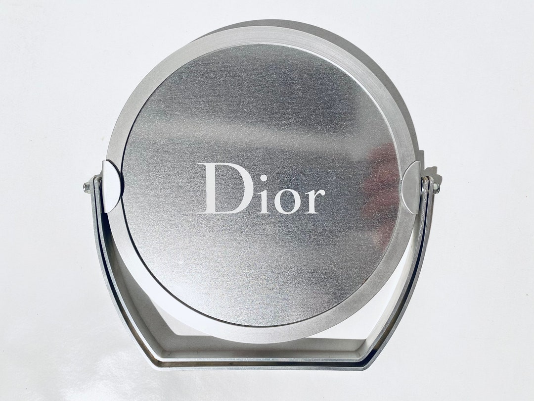 Christian Dior Silver Make-up Table Mirror / Vintage Designer
