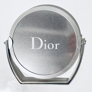 Christian Dior Silver Make-Up Table Mirror / Vintage Designer Decor