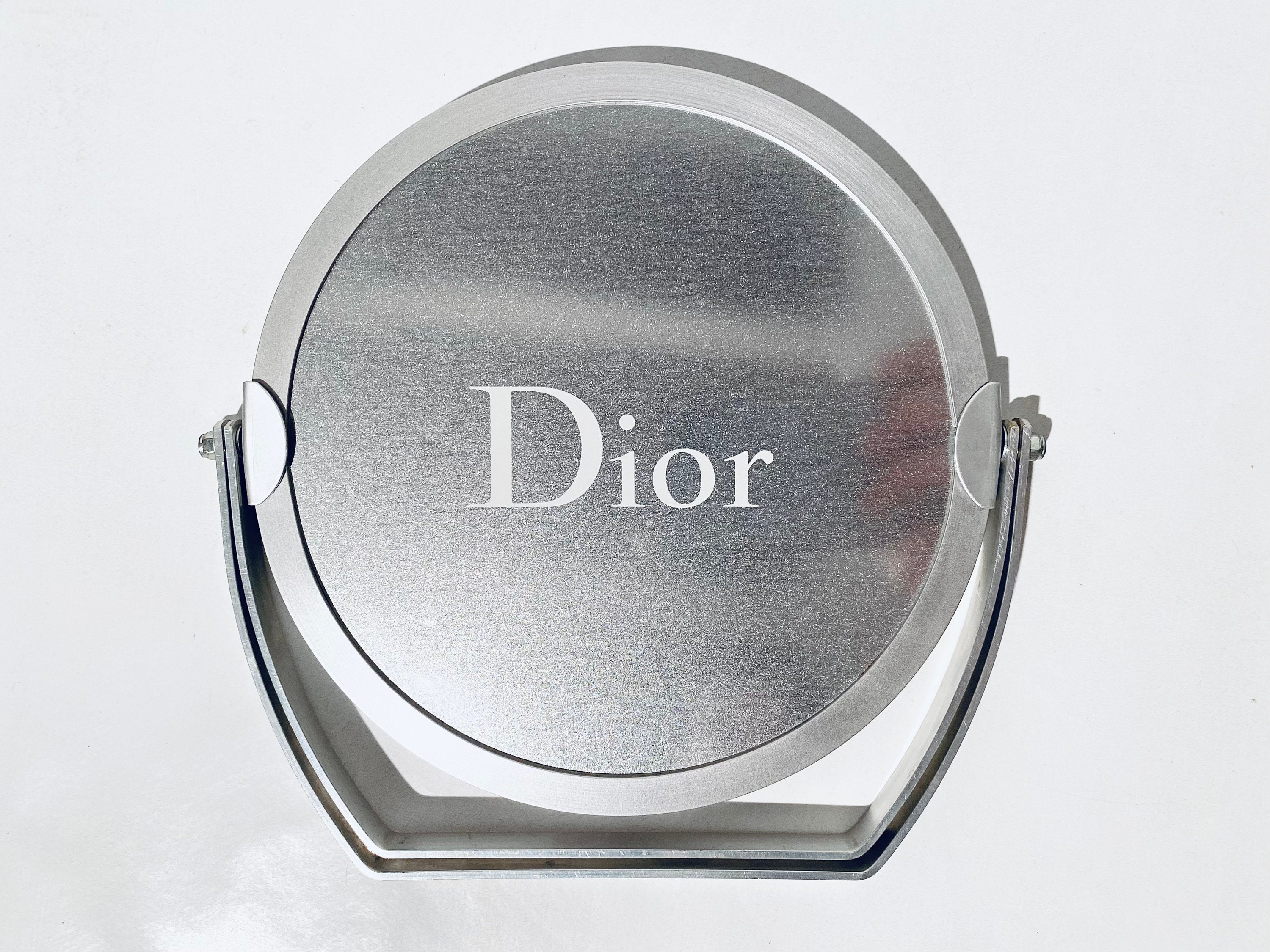 Christian Dior Silver Make-up Table Mirror / Vintage