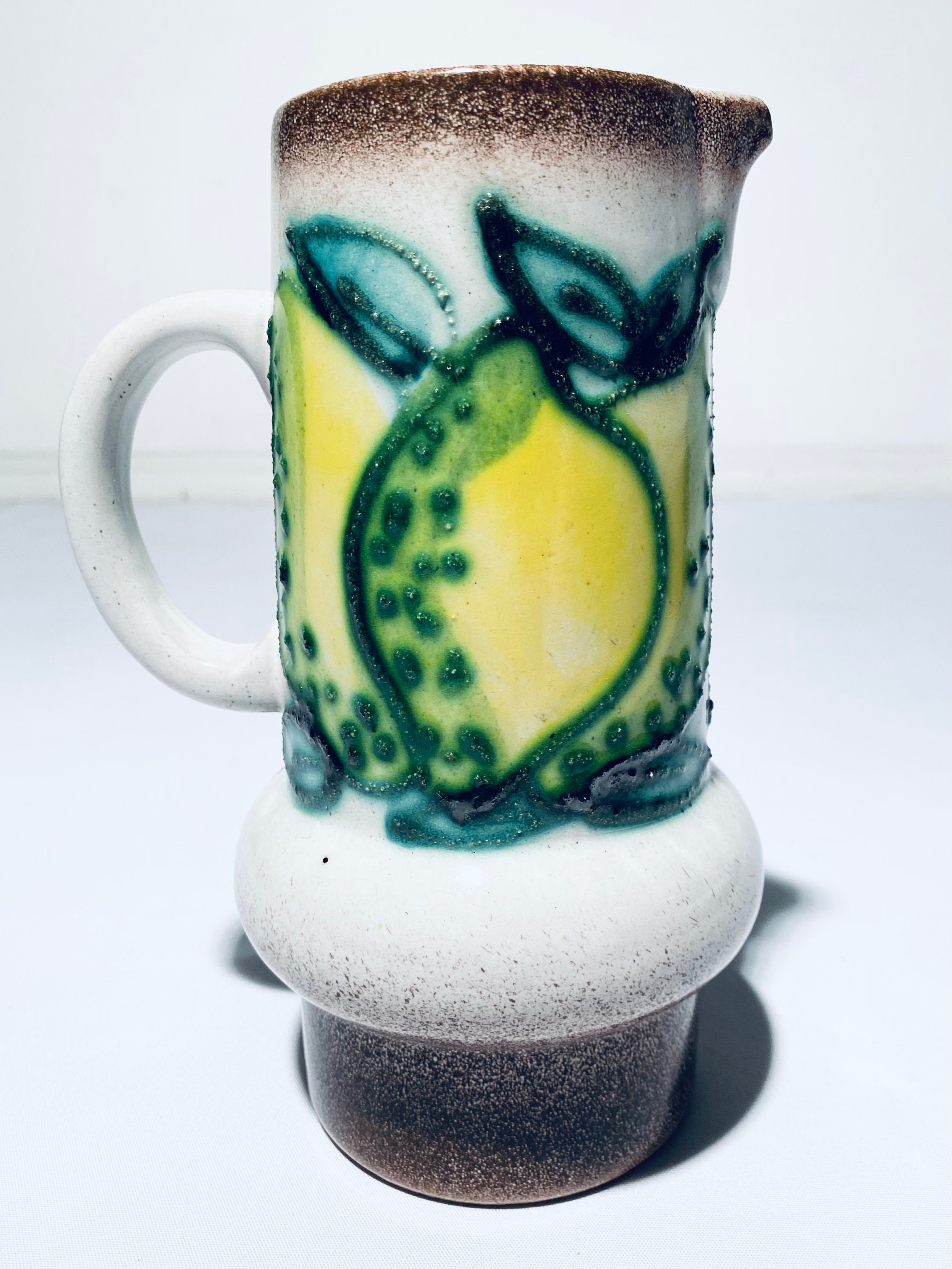 Strehla Keramik GDR Ceramic Jug Pitcher Vase / vintage Decor 1960s