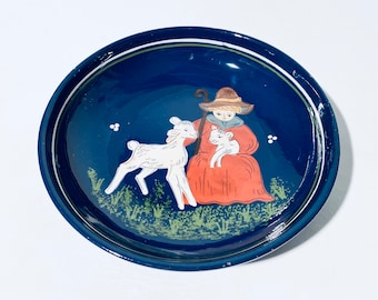 Vintage Hans Schneider Steffisburg Switzerland Set of 6 Folk Art