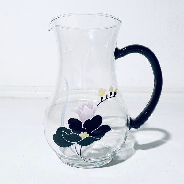 Clear Glass Jug Etsy