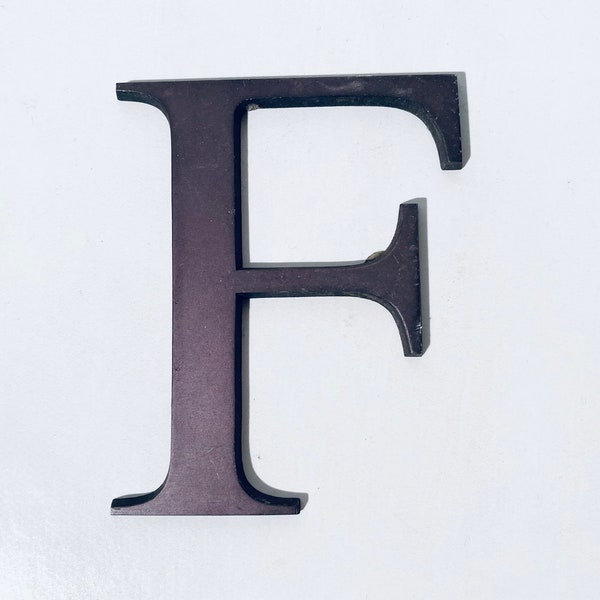 Ornamental Alphabet Letter - Capital F - Vintage Wall Decor