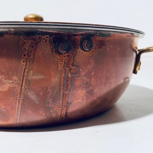 Traditional Spring Copper Cooking Pot / Made in Switzerland / Sheraton Hotel Frankfurt image 6
