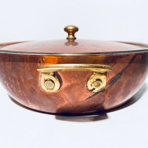 Traditional Spring Copper Cooking Pot / Made in Switzerland / Sheraton Hotel Frankfurt image 3