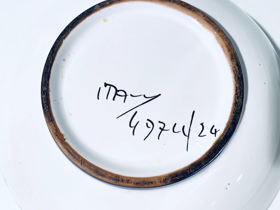 Bitossi by Aldo Londi Ceramic Plate With Chicken Rooster Motif